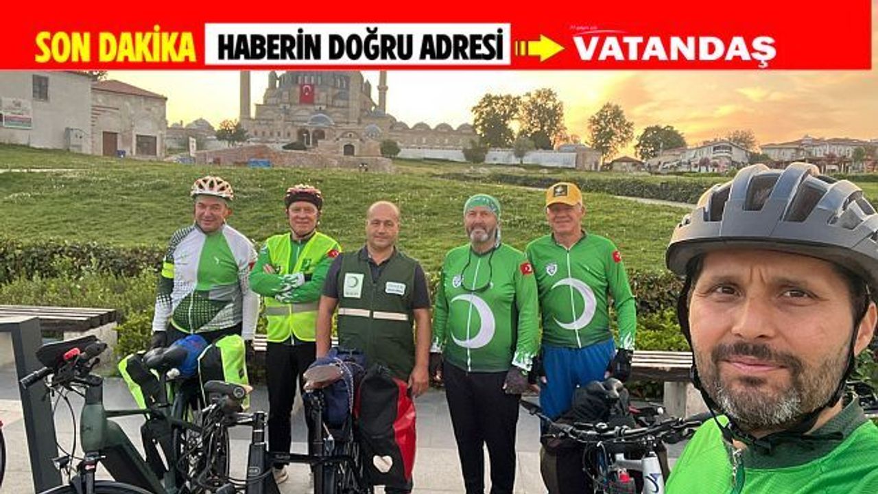 EDİRNE YEŞİLAY’DAN “BAĞIMSIZLIK SEFERBERLİĞİ BİSİKLET TURU”