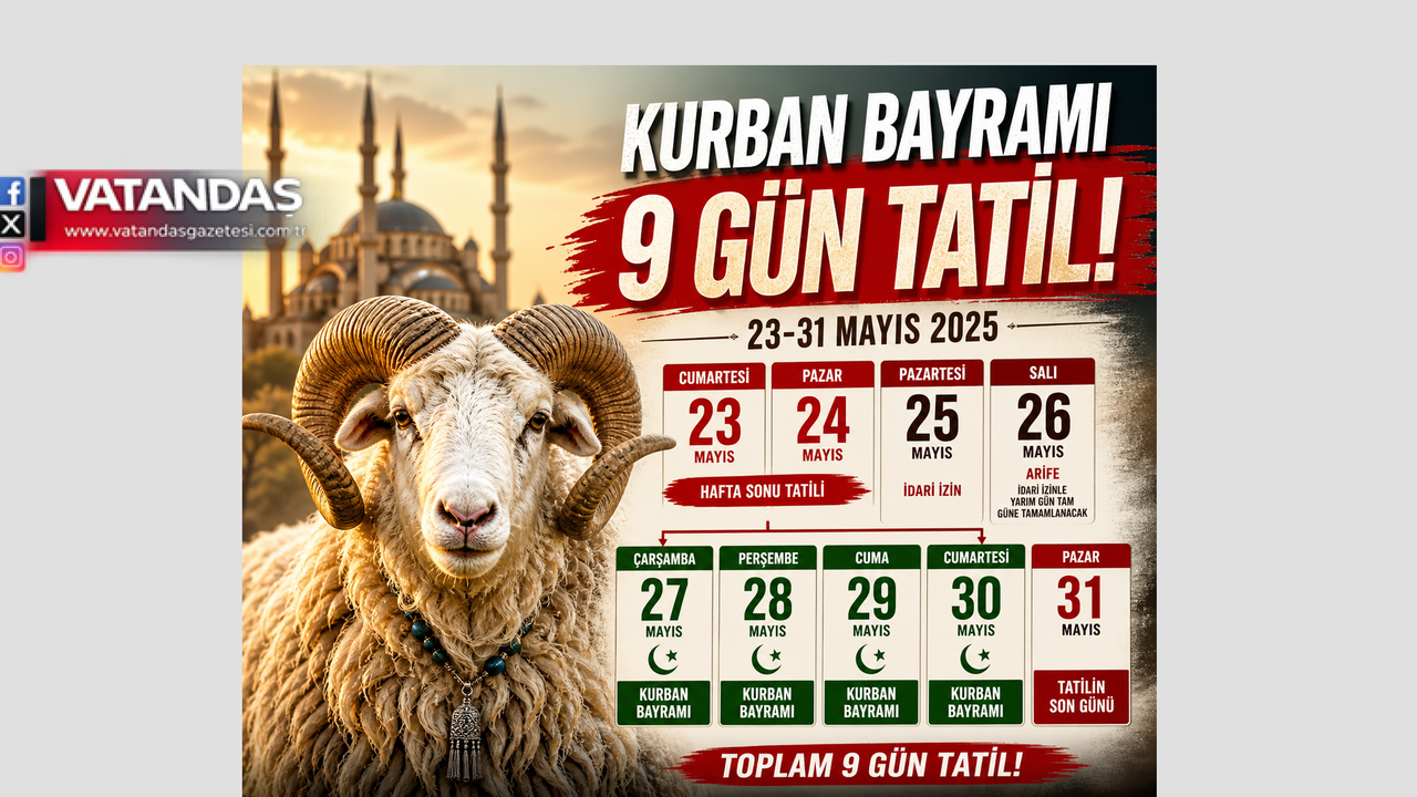 BAYRAM TATİLİ 9 GÜN OLDU