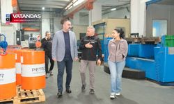 BAŞKAN MARTİN OSB'DE İNCELEME YAPTI