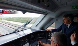 VALİ SEZER HIZLI TRENİN TEST SÜRÜŞÜNE KATILDI