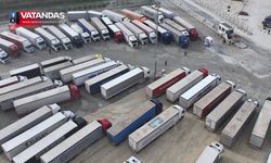 İPSALA’DA TIR YOĞUNLUĞU SÜRÜYOR