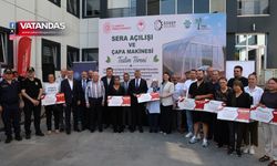 ÜRETİCİLERE SERA VE ÇAPA MAKİNESİ DESTEĞİ