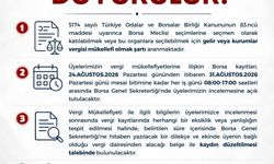 ETB’DEN ÜYELERE SEÇİM ÖNCESİ VERGİ KAYDI DUYURUSU