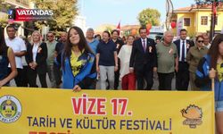 BAŞKAN GELDİ, VİZE TARİHİ VE KÜLTÜR FESTİVALİ’NE KATILDI