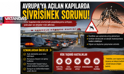 AB SINIRINDA SİVRİSİNEK ALARMI