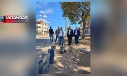 BAŞKAN ATAY KALDIRIM ÇALIŞMALARINI YERİNDE İNCELEDİ