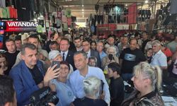 ÖZGÜR ÖZEL EDİRNE CUMARTESİ PAZARI’NI ZİYARET ETTİ