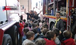 EDİRNE İTFAİYESİ MİNİK MİSAFİRLERİNİ AĞIRLADI