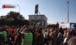 TIR ŞOFÖRLERİNDEN EYLEM