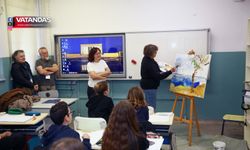 BALKAN RESSAMLARI ÖĞRENCİLERLE BULUŞTU