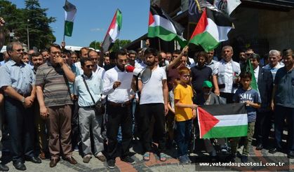 ESKİ CAMİ'DE MESCİD-İ AKSA PROTESTOSU