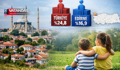 EDİRNE’DE ÇOCUK NÜFUSU TÜRKİYE ORTALAMASININ ALTINDA