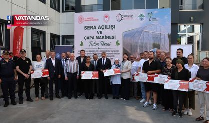 ÜRETİCİLERE SERA VE ÇAPA MAKİNESİ DESTEĞİ