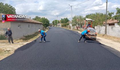 ORHANİYE KÖYÜNDE ASFALT ÇALIŞMASI TAMAMLANDI