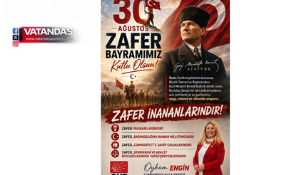 CHP’Lİ ENGİN, “ZAFER, CUMHURİYET’E SAHİP ÇIKANLARINDIR”