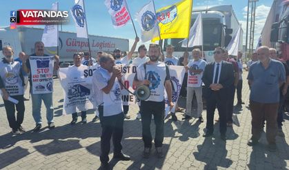 KAPIKULE’DE TIR ŞOFÖRLERİNDEN VİZE VE ÖZLÜK HAKKI TEPKİSİ