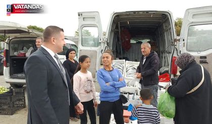 GELDİ, PAZARDA VATANDAŞLARLA BULUŞTU