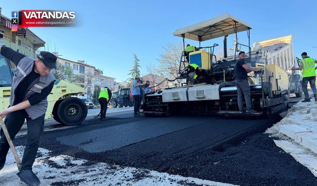 ASFALTLAMA ÇALIŞMALARI BAŞLADI