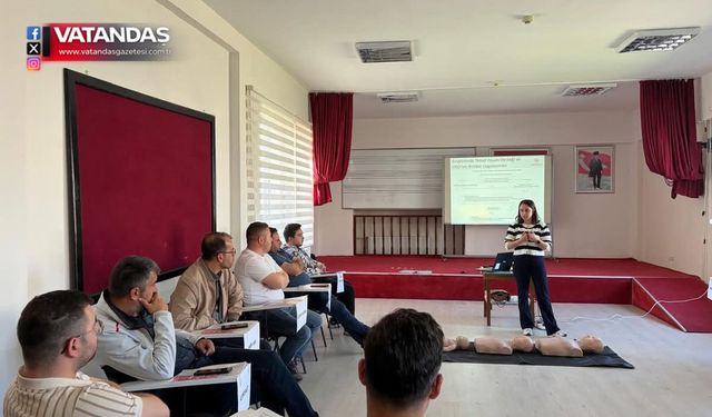 BELEDİYE ÇALIŞANINA İLK YARDIM EĞİTİMİ