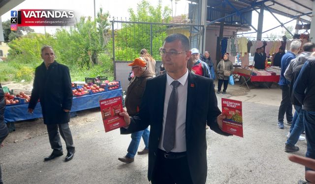 AKGÜNGÖR, BALKAN PAZARI'NDA BROŞÜR DAĞITTI