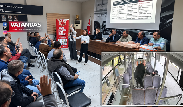 ŞOFÖRLERDEN RAHATSIZLANAN YOLCUYA HAYATİ MÜDAHALE