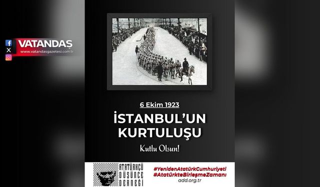 ADD’DEN KURTULUŞ MESAJI