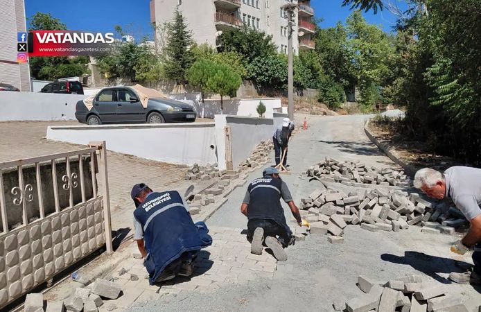 UZUNKÖPRÜ’DE YOL, ALTYAPI VE ÇEVRE ÇALIŞMALARI SÜRÜYOR