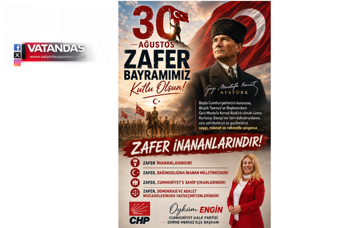 CHP’Lİ ENGİN, “ZAFER, CUMHURİYET’E SAHİP ÇIKANLARINDIR”