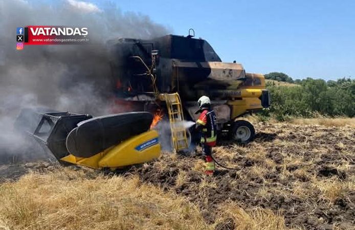 İPSALA’DA KORKUTAN YANGIN