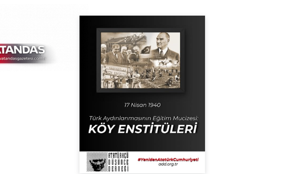 ADD, “EĞİTİMDE AYDINLANMA YENİDEN GÜNDEMDE OLMALI”