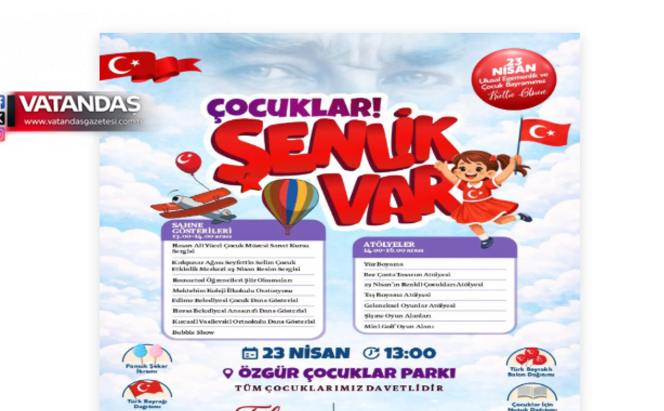 23 NİSAN COŞKUSUNUN ADRESİ DEĞİŞTİ