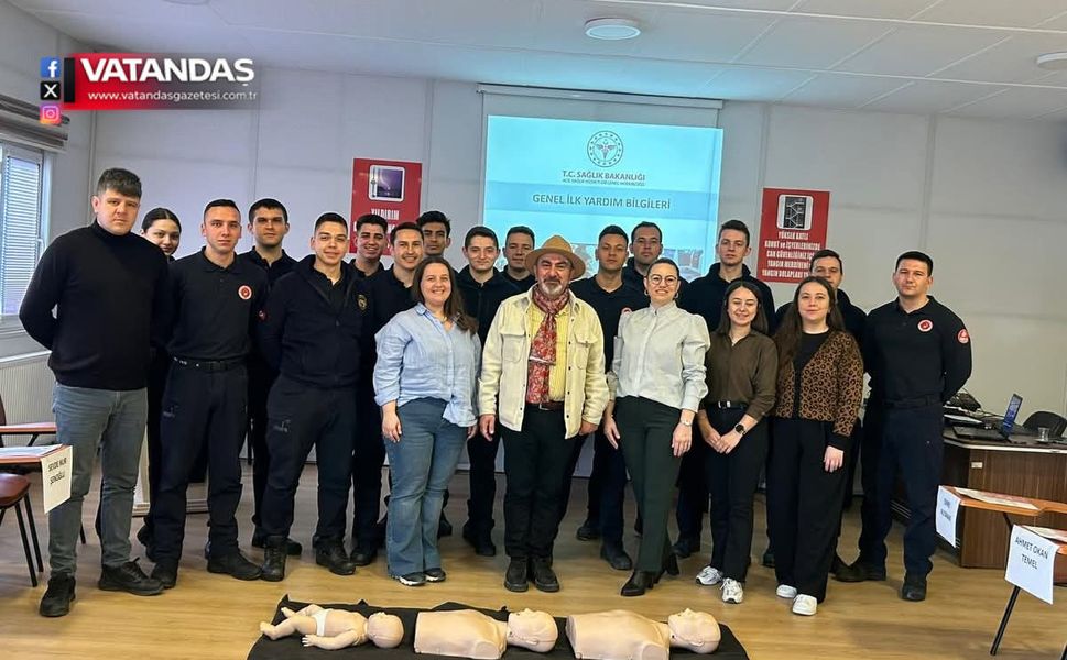 İTFAİYECİLERE EĞİTİM VERİLDİ