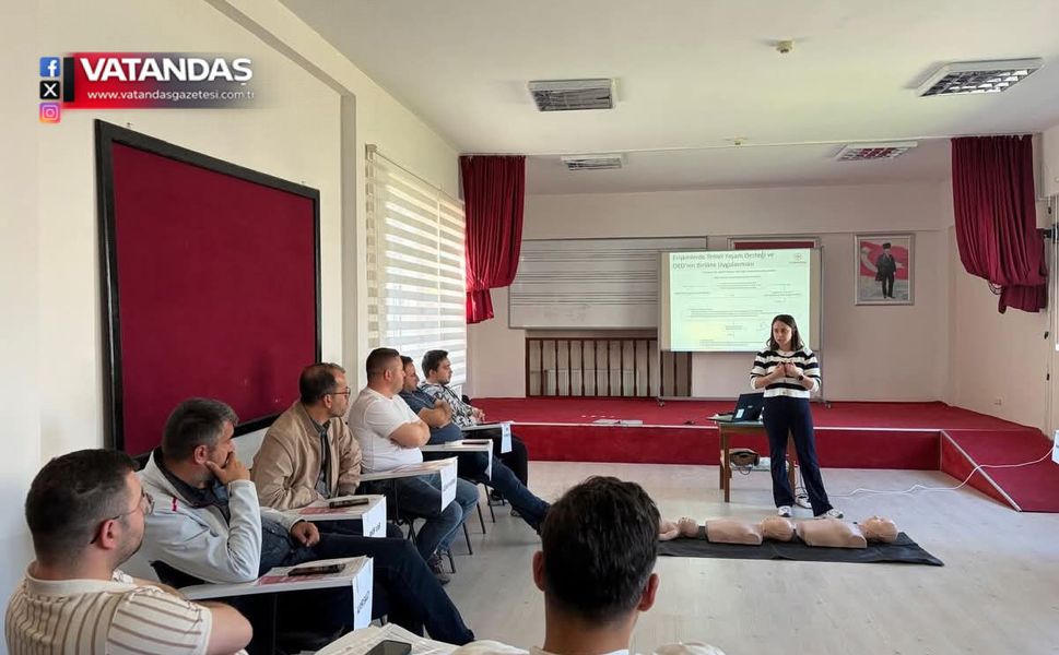 BELEDİYE ÇALIŞANINA İLK YARDIM EĞİTİMİ