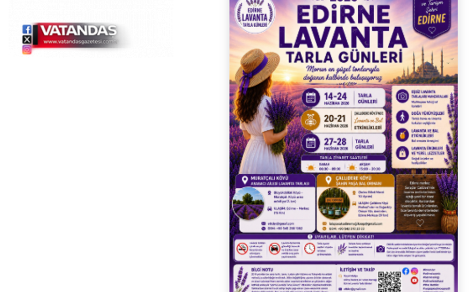 MOR TARLALAR ZİYARETÇİLERİNİ BEKLİYOR