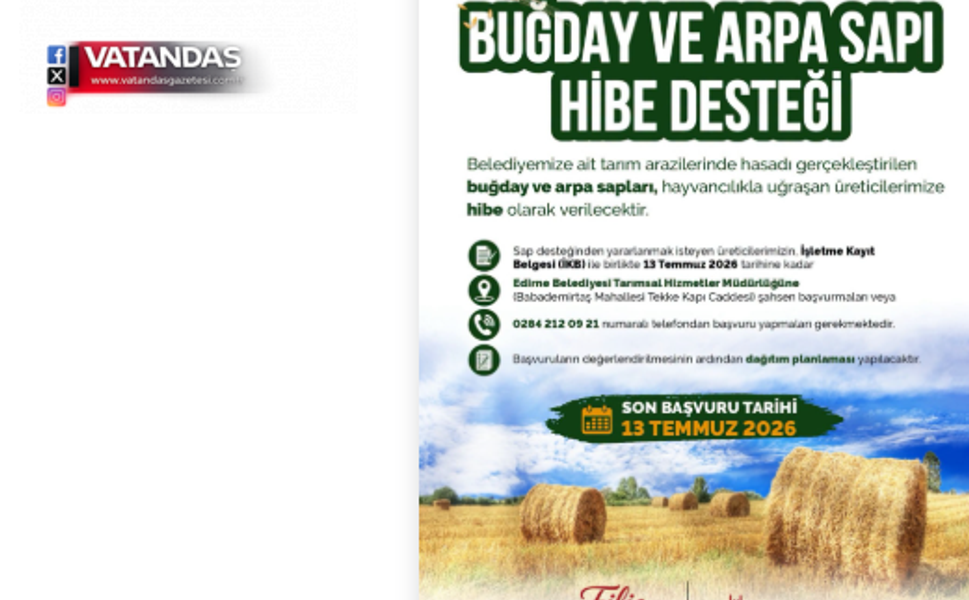 HAYVAN ÜRETİCİLERİNE DESTEK