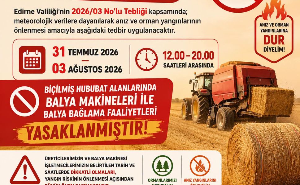 SICAK HAVADA BALYA BAĞLAMAK YASAKLANDI