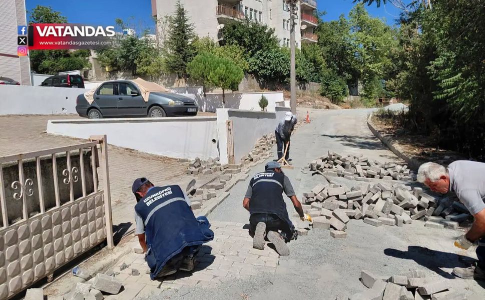 UZUNKÖPRÜ’DE YOL, ALTYAPI VE ÇEVRE ÇALIŞMALARI SÜRÜYOR