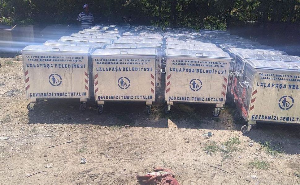 LALAPAŞA’YA YENİ ÇÖP KONTEYNERLERİ