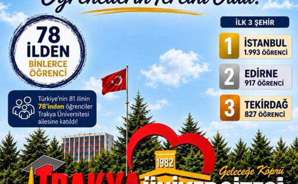 TÜ'YE TÜRKİYE’NİN 78 İLİNDEN ÖĞRENCİ YERLEŞTİ
