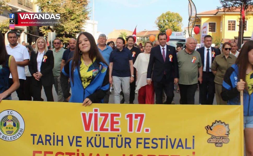 BAŞKAN GELDİ, VİZE TARİHİ VE KÜLTÜR FESTİVALİ’NE KATILDI