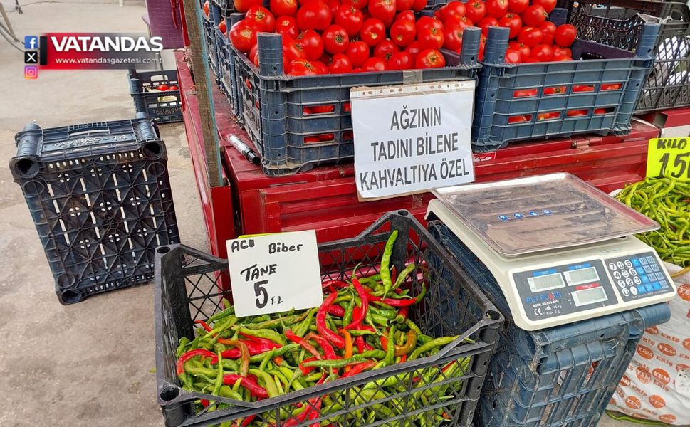 BİBER ARTIK KİLOYLA DEĞİL, TANEYLE SATILIYOR