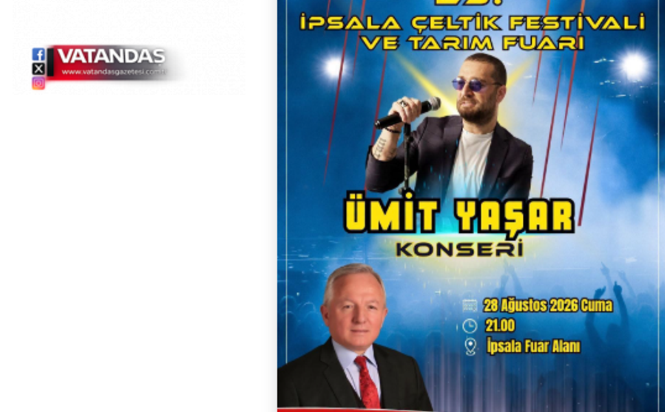ÜMİT YAŞAR İLE FESTİVAL COŞKUSUNA DAVET