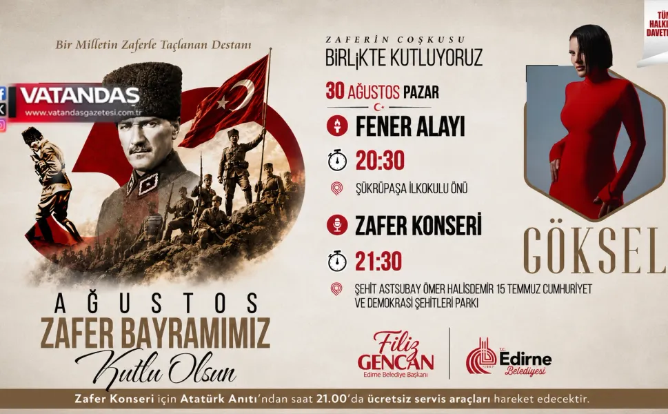 EDİRNE 30 AĞUSTOS’TA TEK YÜREK OLACAK