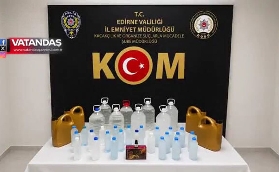 ÇAVUŞBEY’DE SAHTE İÇKİ OPERASYONU