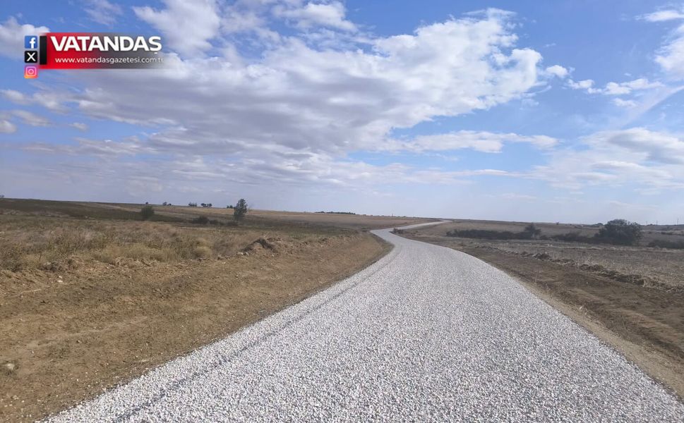 LALAPAŞA’DA 6 KİLOMETRELİK YOL ÇALIŞMASI TAMAMLANDI