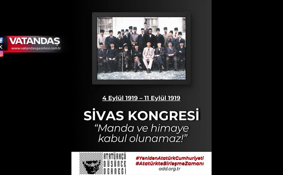 ADD’DEN SİVAS KONGRESİ MESAJI