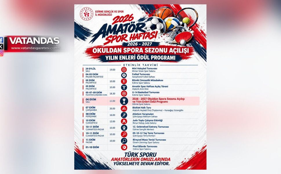 AMATÖR SPOR HAFTASI DOLU DOLU GEÇECEK