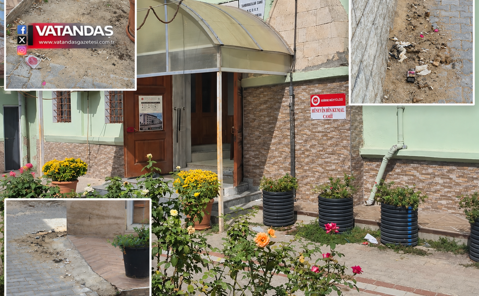 CAMİ BAHÇESİ ÇÖPLÜĞE DÖNDÜ