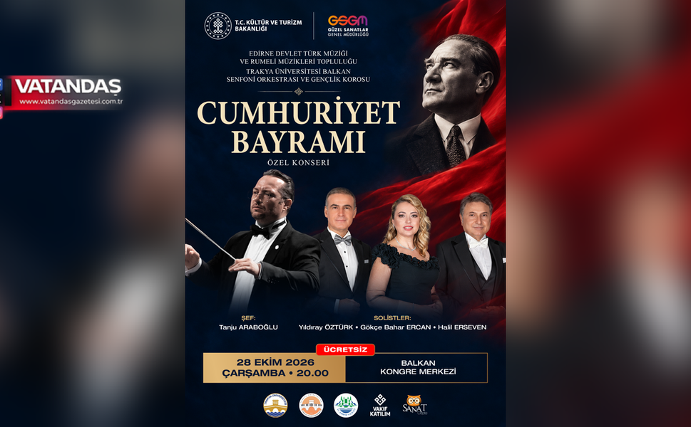 CUMHURİYET COŞKUSU SENFONİYLE YAŞANACAK!