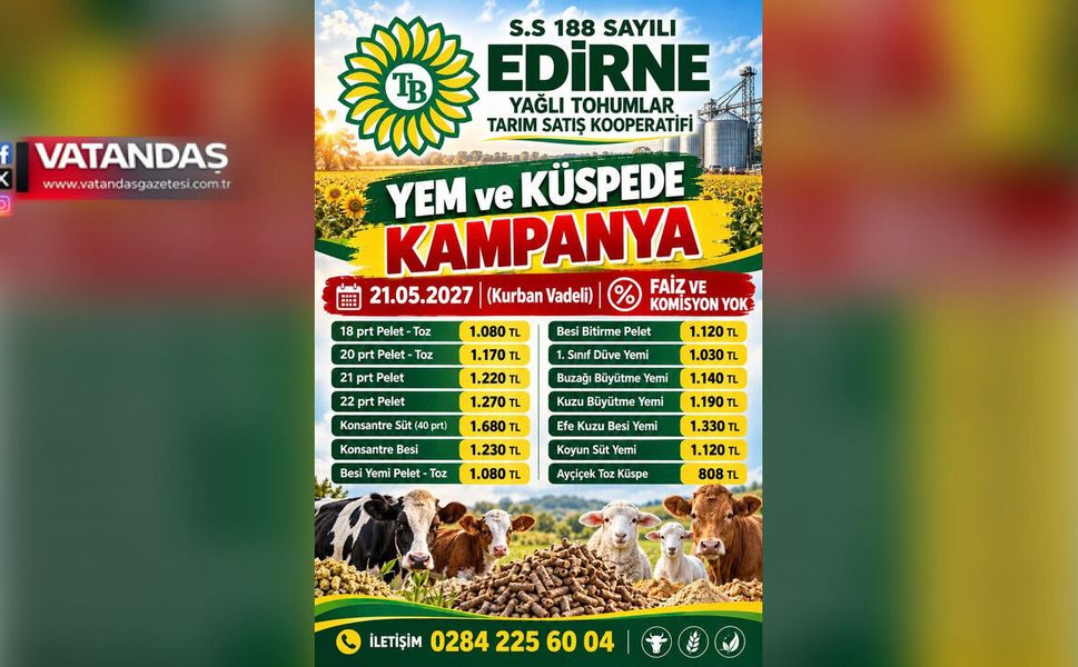 YEM VE KÜSPE FİYATLARI BELLİ OLDU